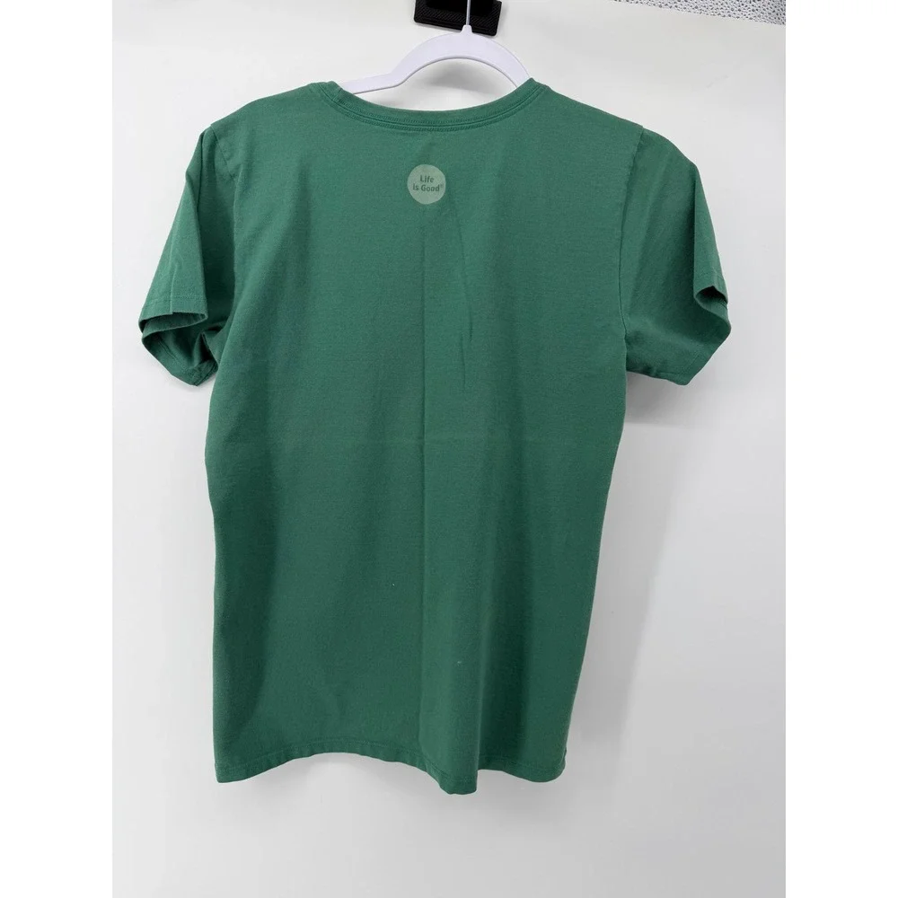 Life is Good‎ Womens Crusher Tee Green My Family Puts the FUN in Dysfunctional M